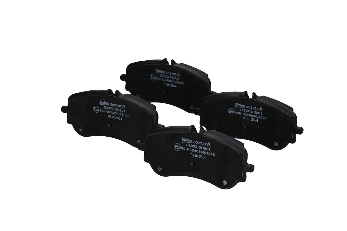 Jeu de 4 plaquettes de frein VALEO ref. 302737A
